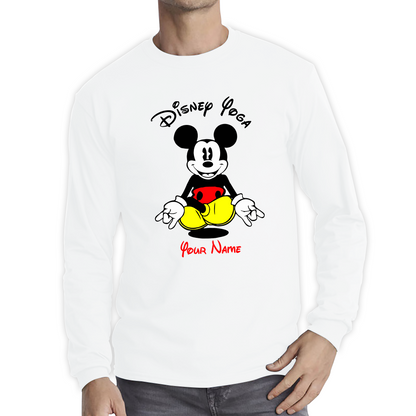 Personalised Disney Mickey Mouse Yoga T Shirt