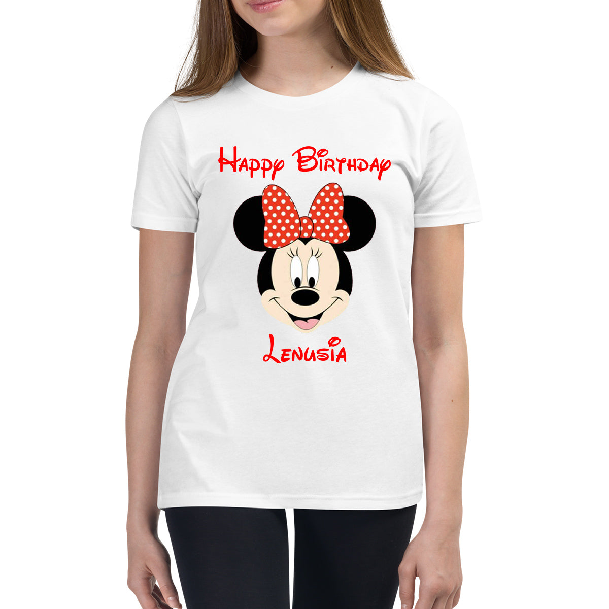 Personalised Birthday Boy And Girls Your Custom Name And Birthday Year Disney Mickey Mouse Minnie Mouse Cartoon Kids T Shirt