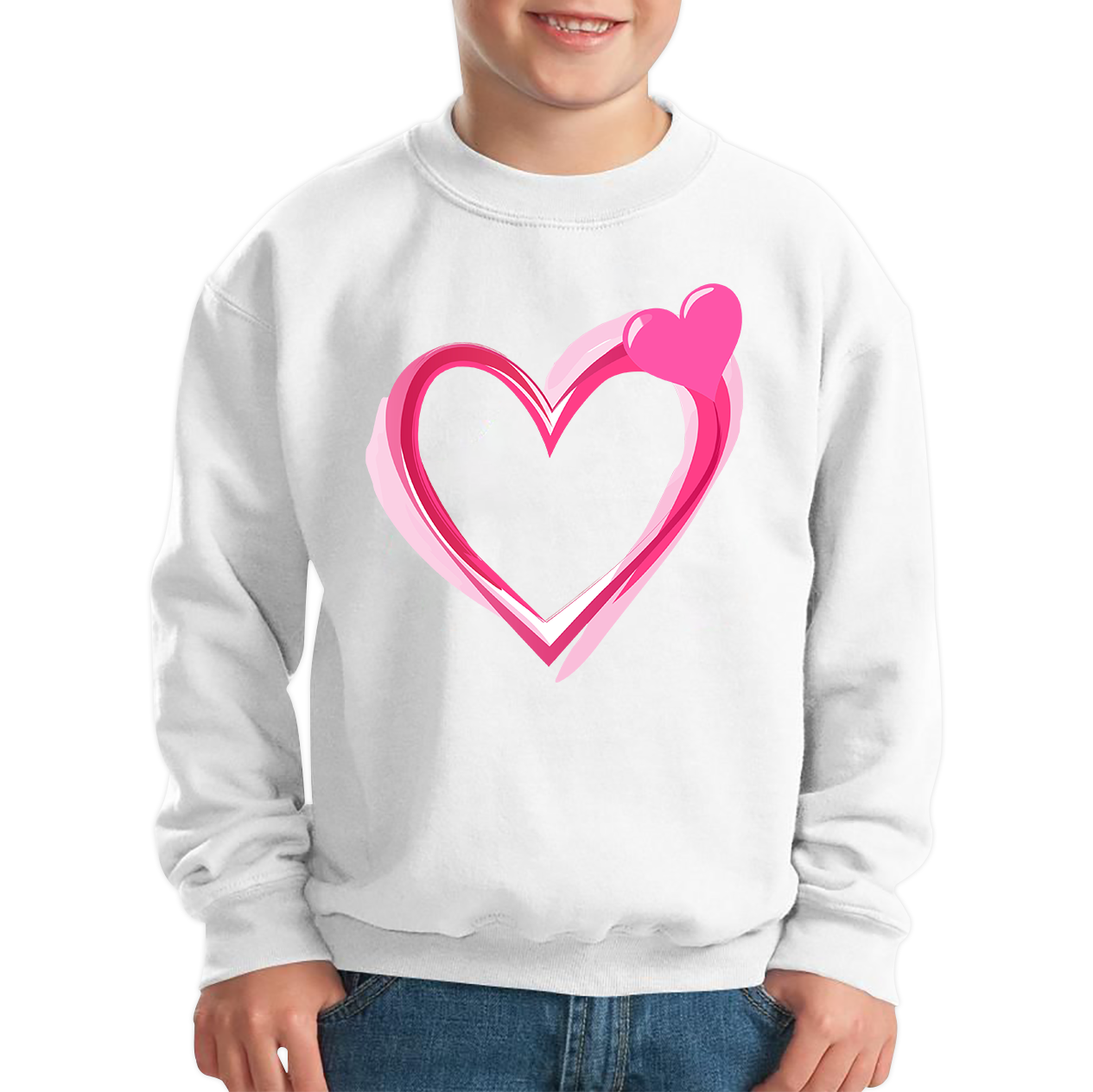 Love Heart Kids Sweatshirt