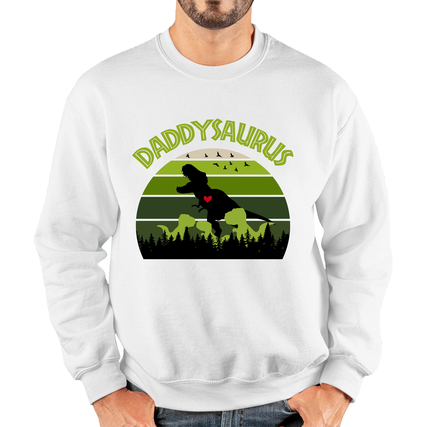 Daddy Dinosaurs Fathers Day Sweatshirt