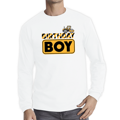 Bulldozer Tractor Birthday Boy Excavator T Shirt